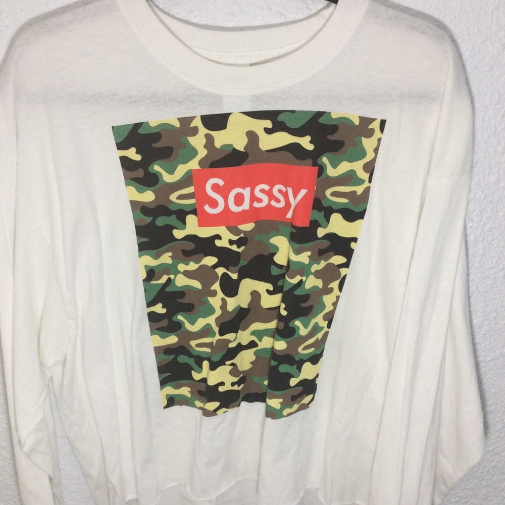 💚Mini cropped long sleeve shirt💚
